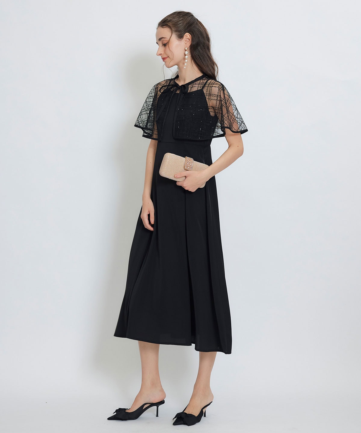 グリッター2WAYクラッチバッグ