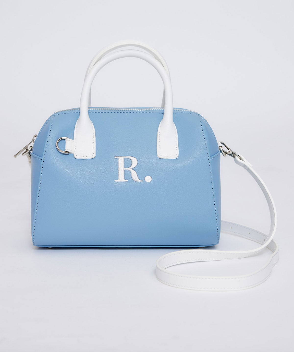 R.バイカラーミニボストンショルダーバッグ