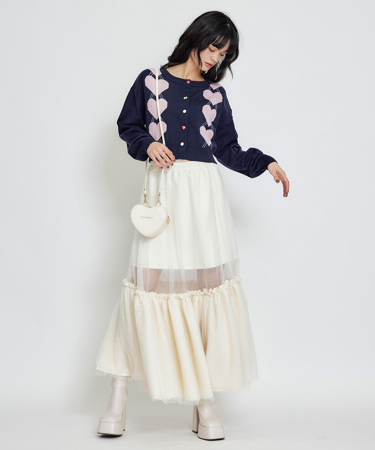 Love Me Heart モチーフ2WAYミニショルダーバッグ