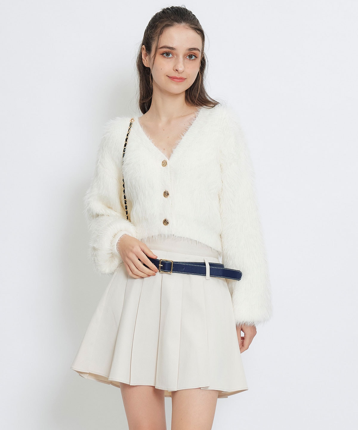 ローベルトインナーパンツプリーツミニスカート