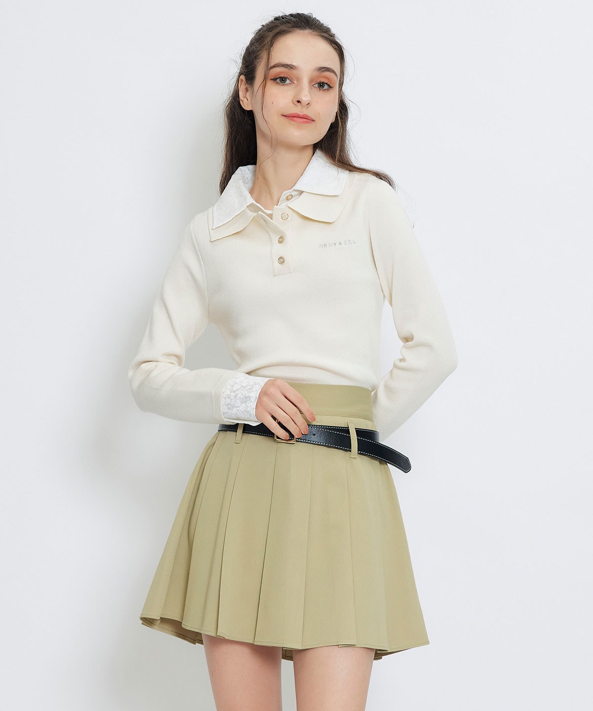 ローベルトインナーパンツプリーツミニスカート