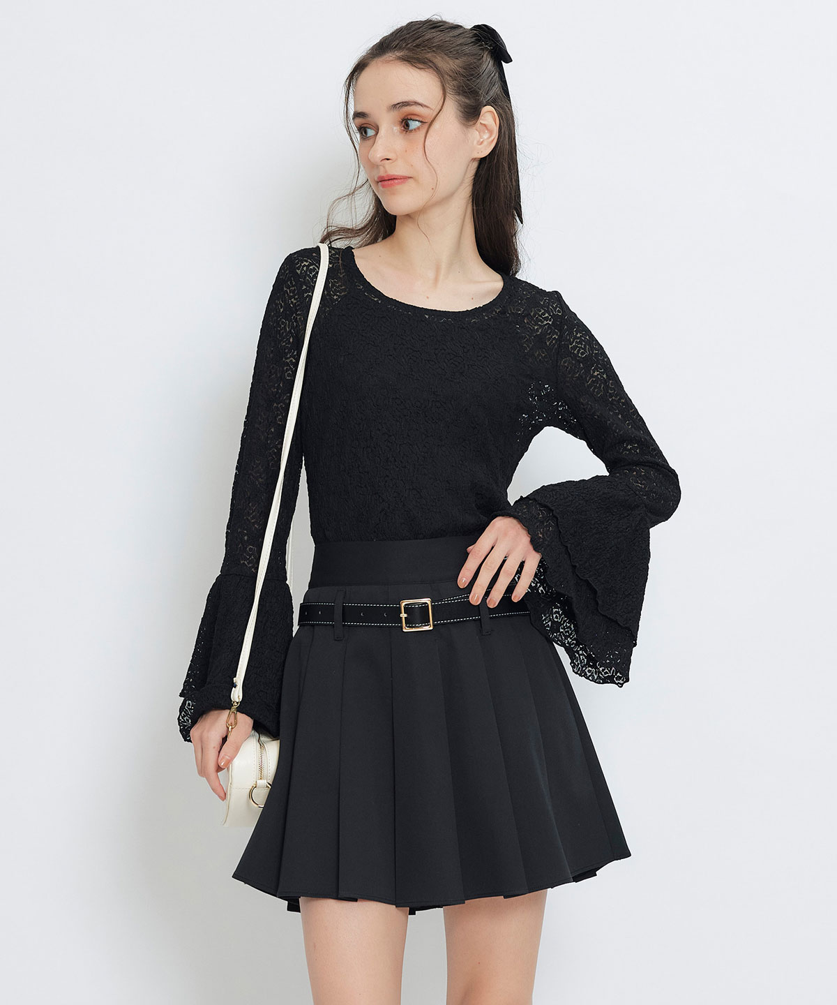 ローベルトインナーパンツプリーツミニスカート