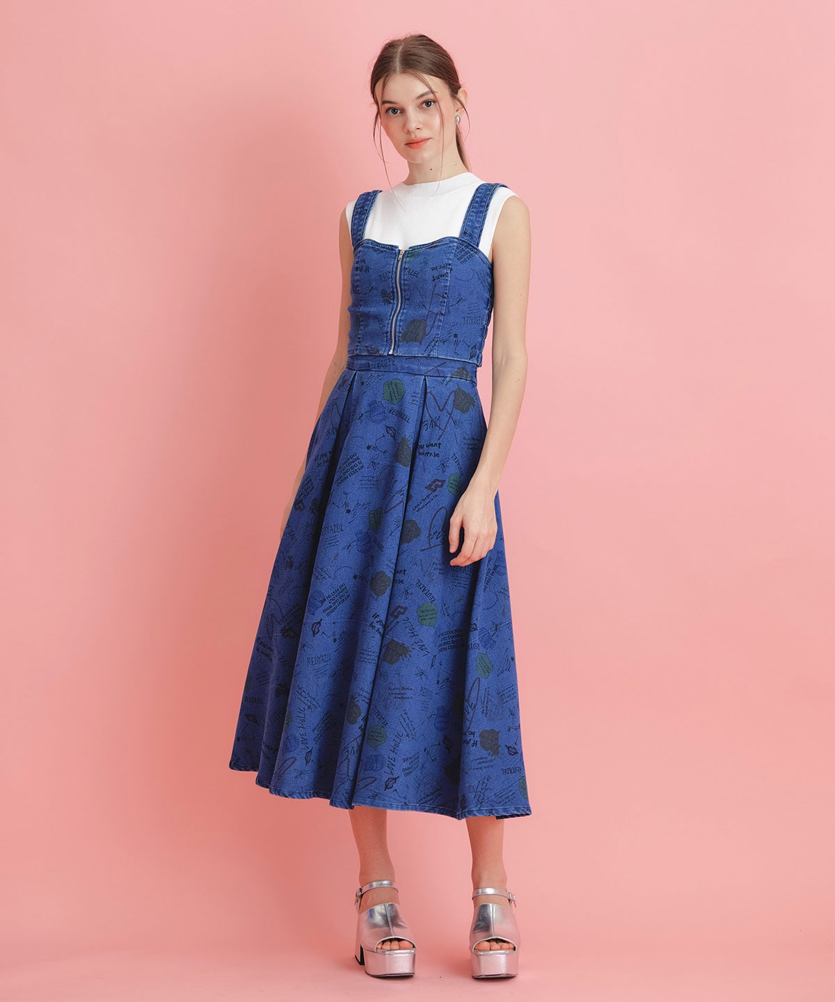 【LoveArt Series】LoveArt ロングフレアスカート