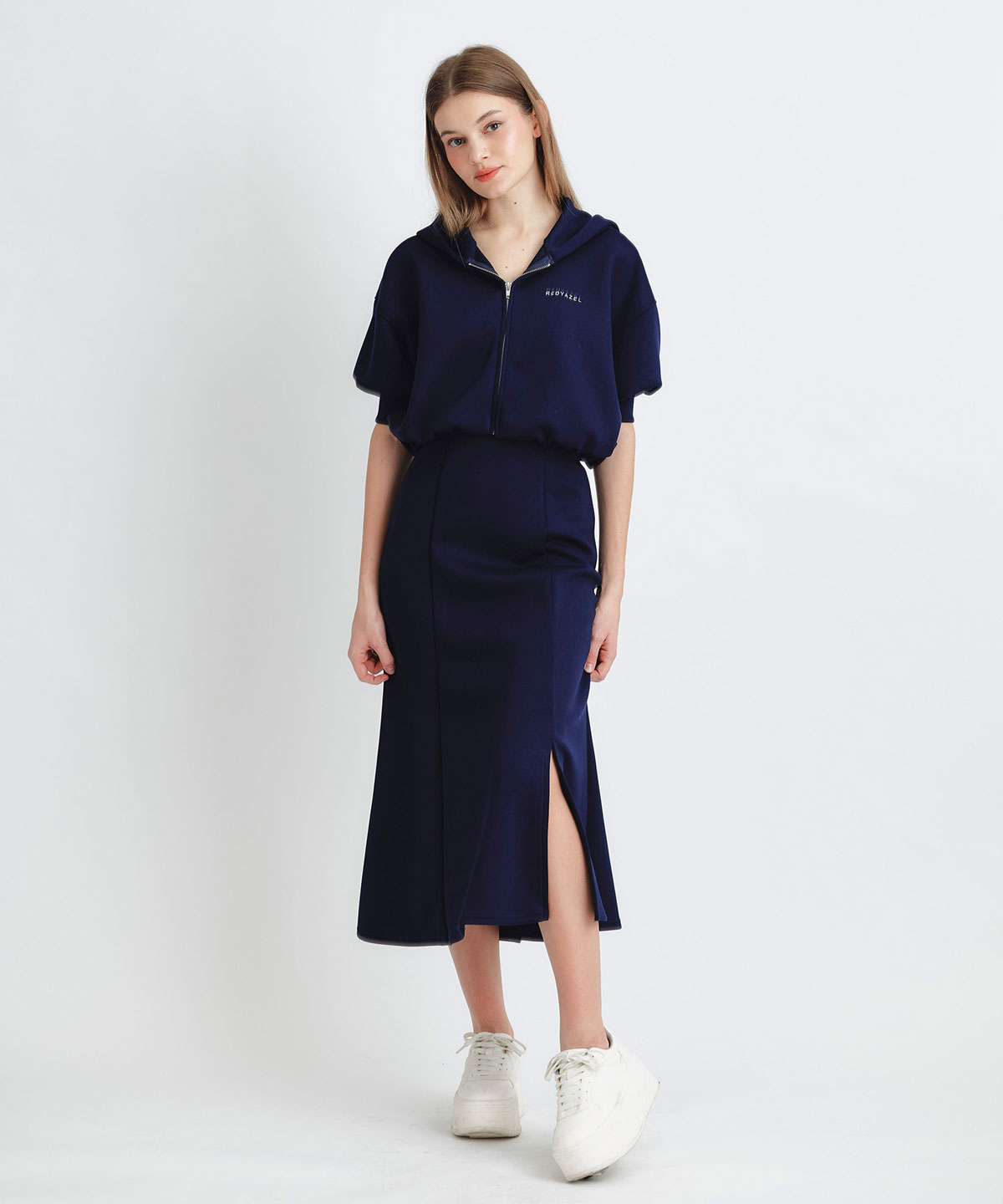 ダンボールセミマーメイドスリットロングスカート