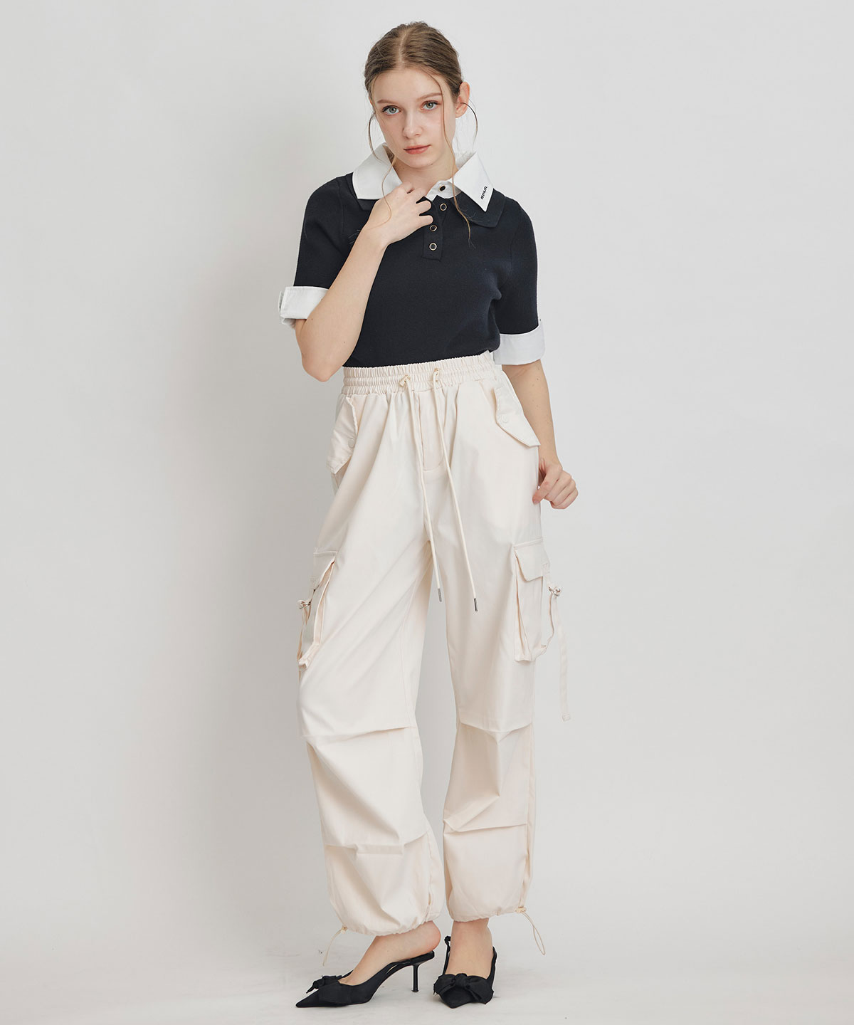 タブフラップポケットカーゴパンツ