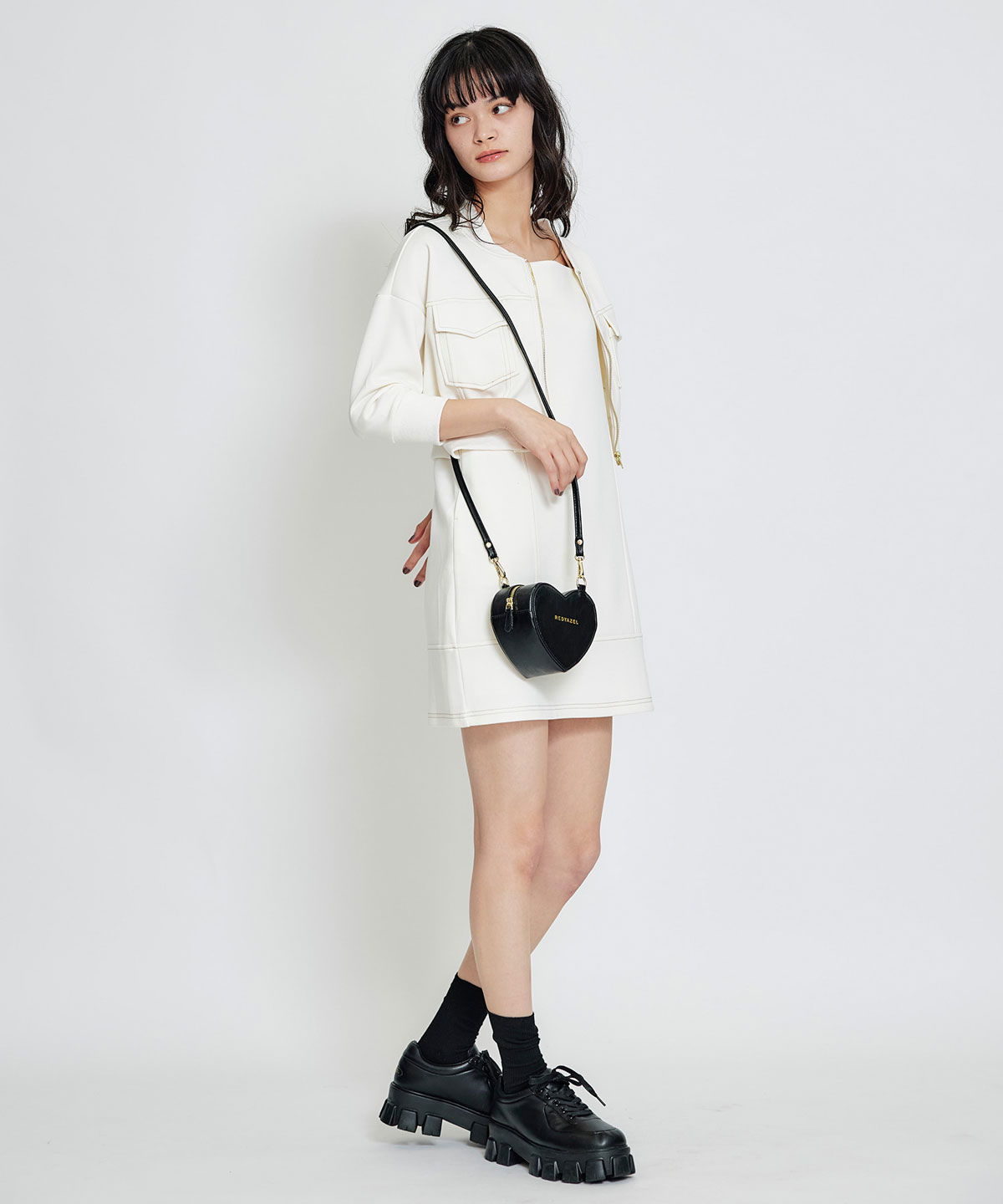 【セットアップ可能】バイカラーステッチカットブルゾン