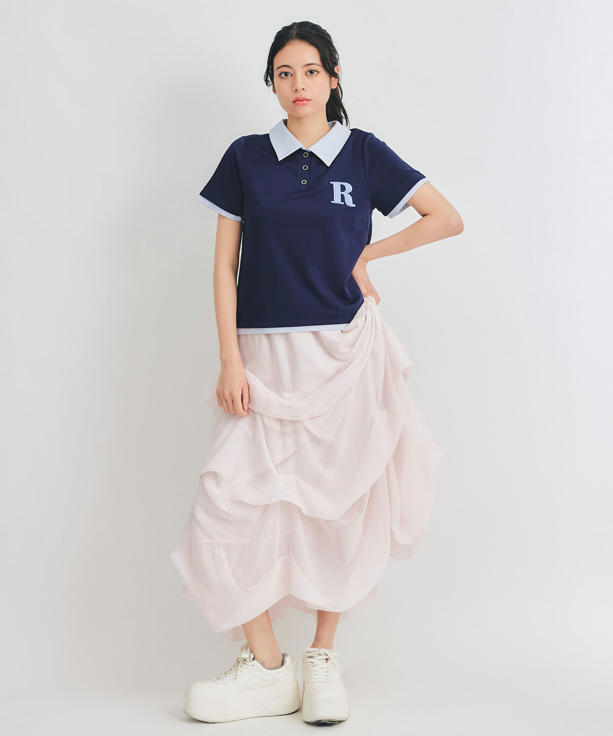 RポロレイヤードTシャツ