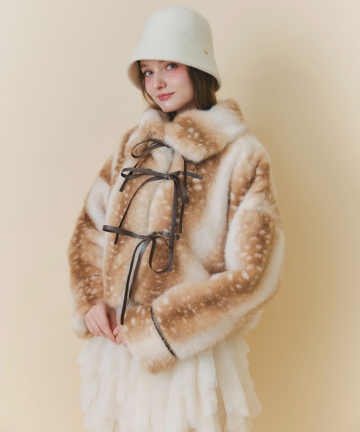 【オンライン限定カラー】トリプルリボンボアショートジャケット