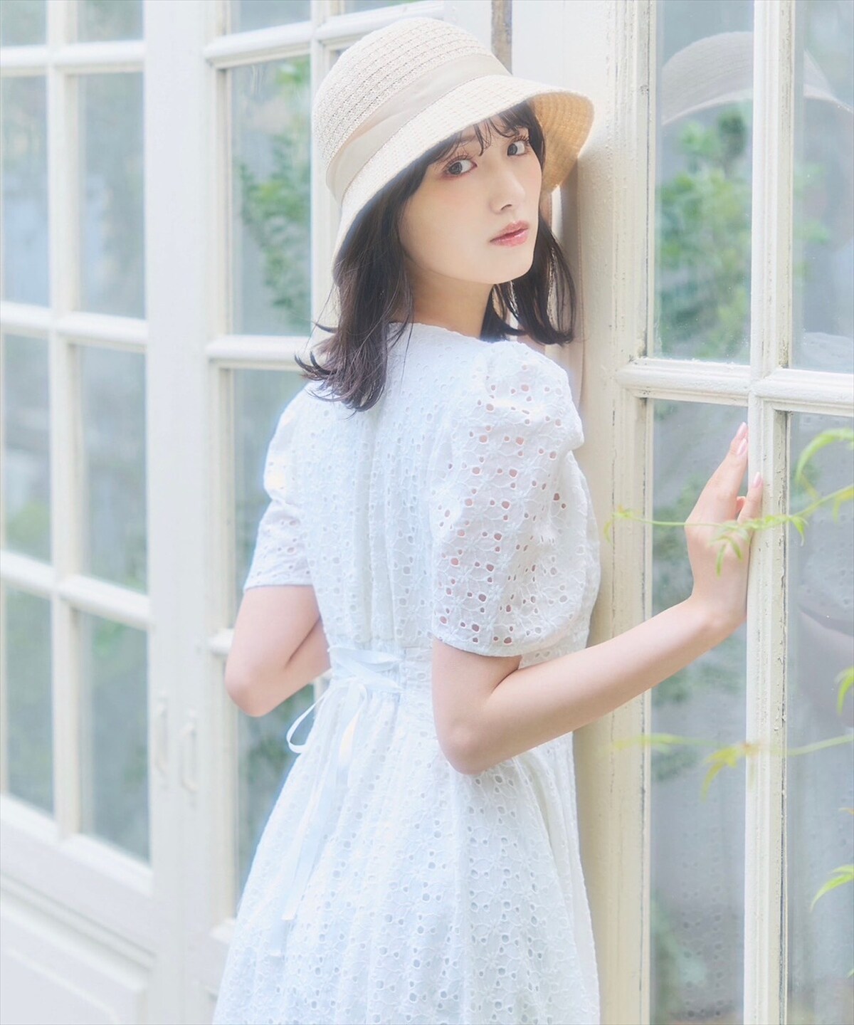 フラワーコットンレースワンピース(F オフ): Swingle｜公式オンライン 