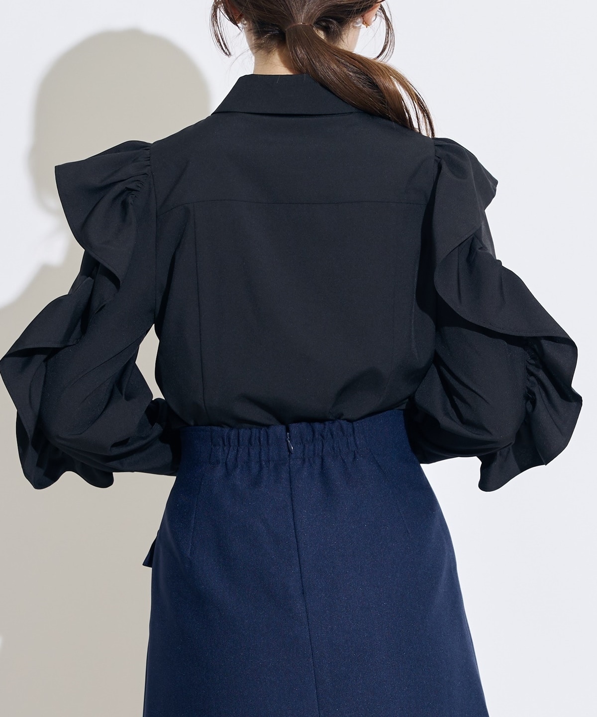 ラップ風セミフレアミニスカート