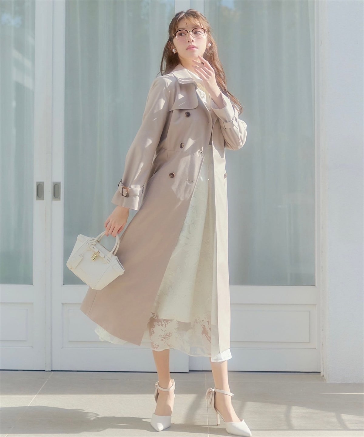 NEWベーシック美シルエットトレンチコート