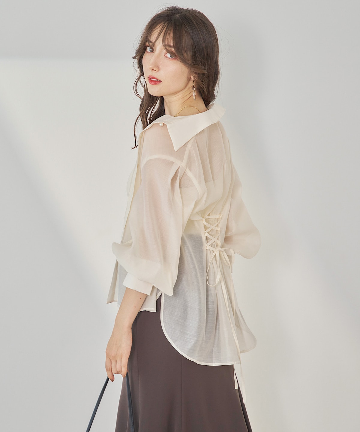 【日本製】ベルト付きマーメイドスカート