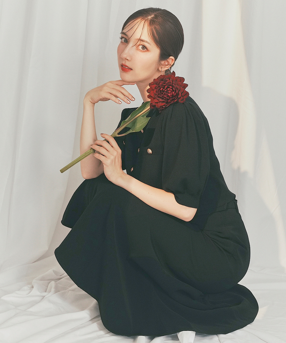 【日本製】ベルト付きマーメイドスカート