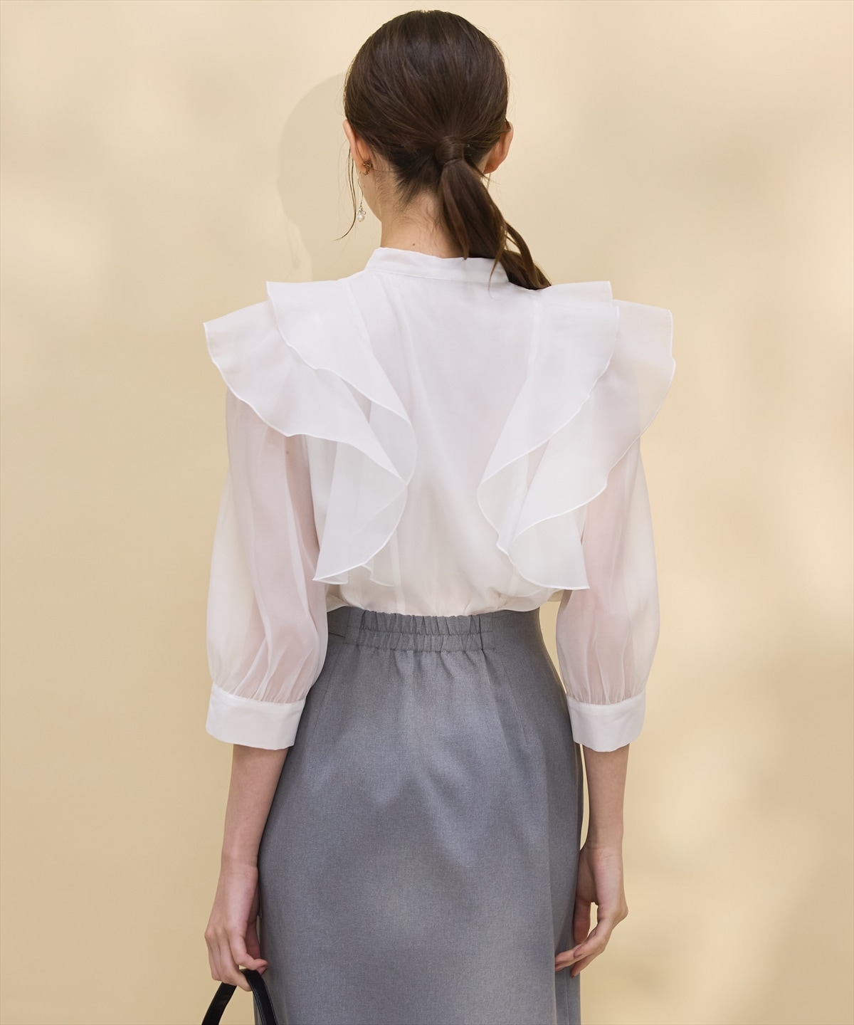 【日本製】ラップデザインタイトスカート