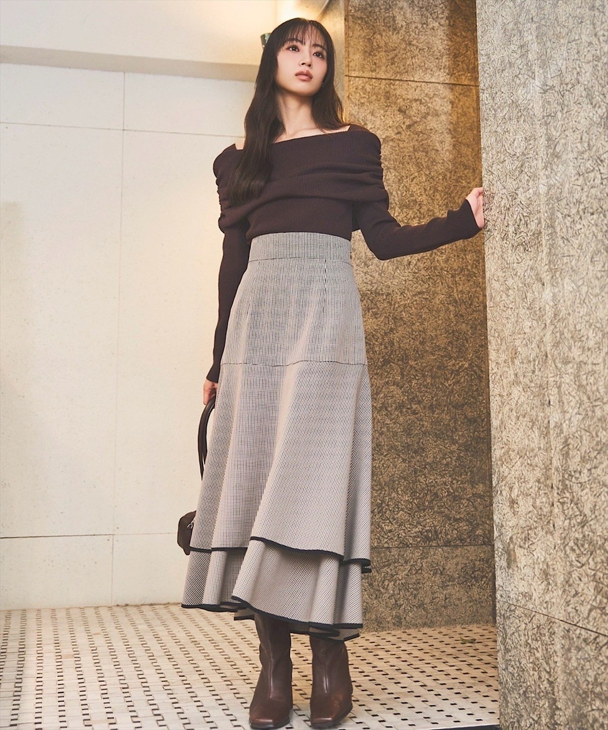 マーメイドティアードスカート