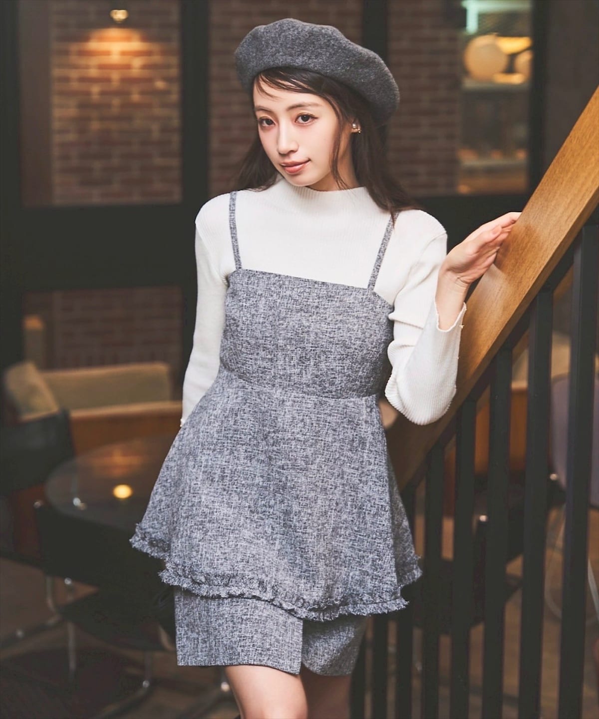 ツイードミニスカート