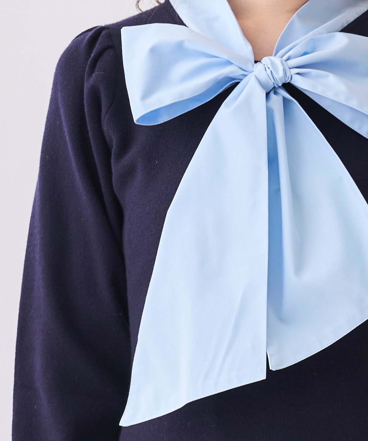 【NEW YEAR SPECIAL ITEM】ボウタイリボン付きニットワンピース