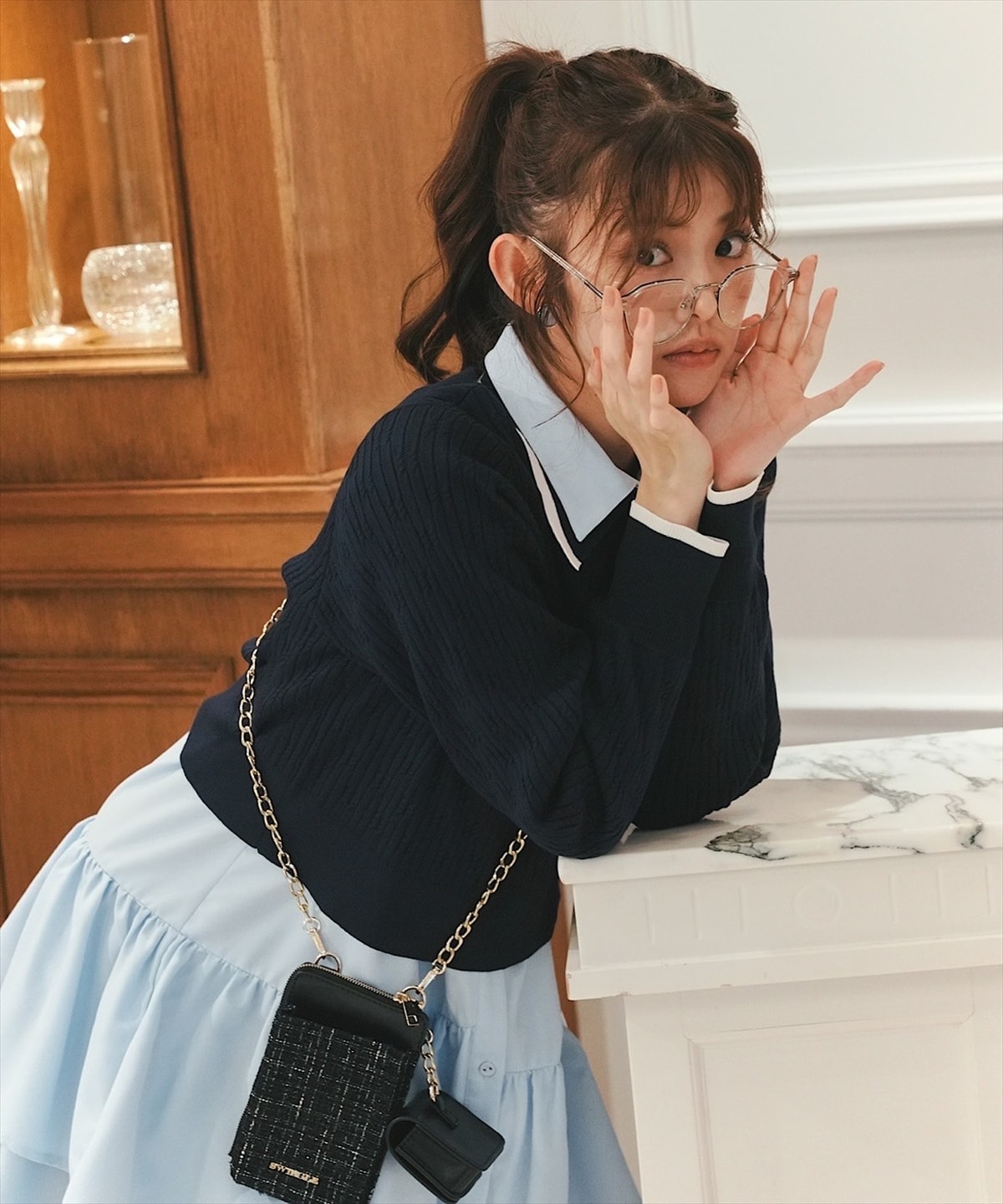 【再入荷】ティアードシャツワンピース