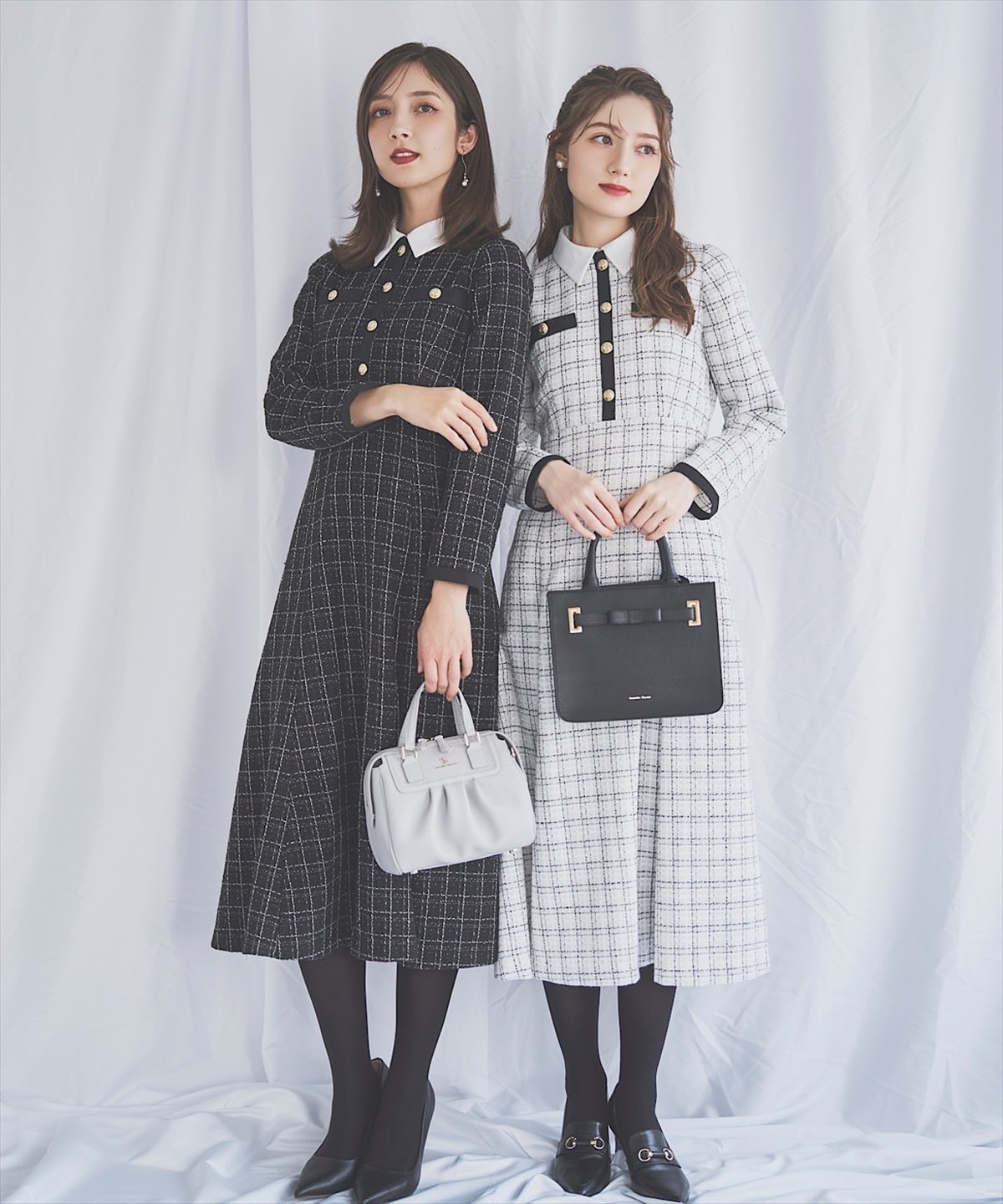 【11/21(Fri)発売】襟付きツイードワンピース