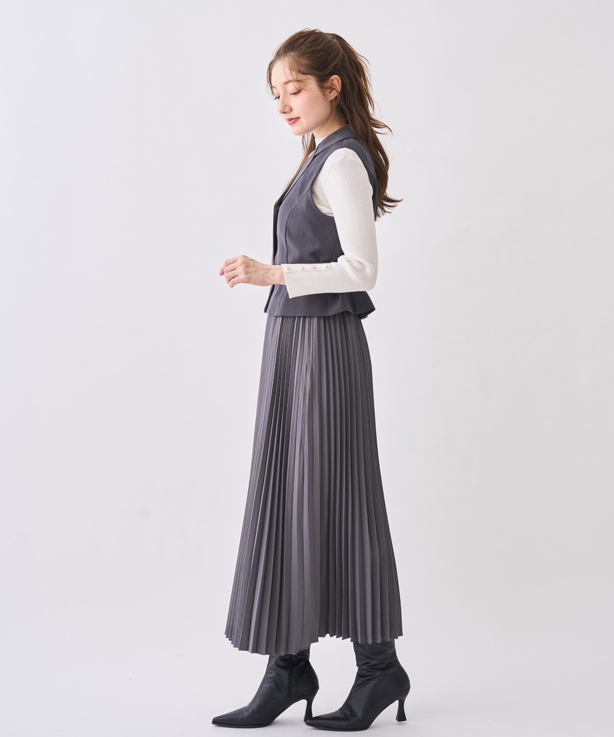 【12/5(Fri)予約開始】ジレ＆プリーツスカートセット