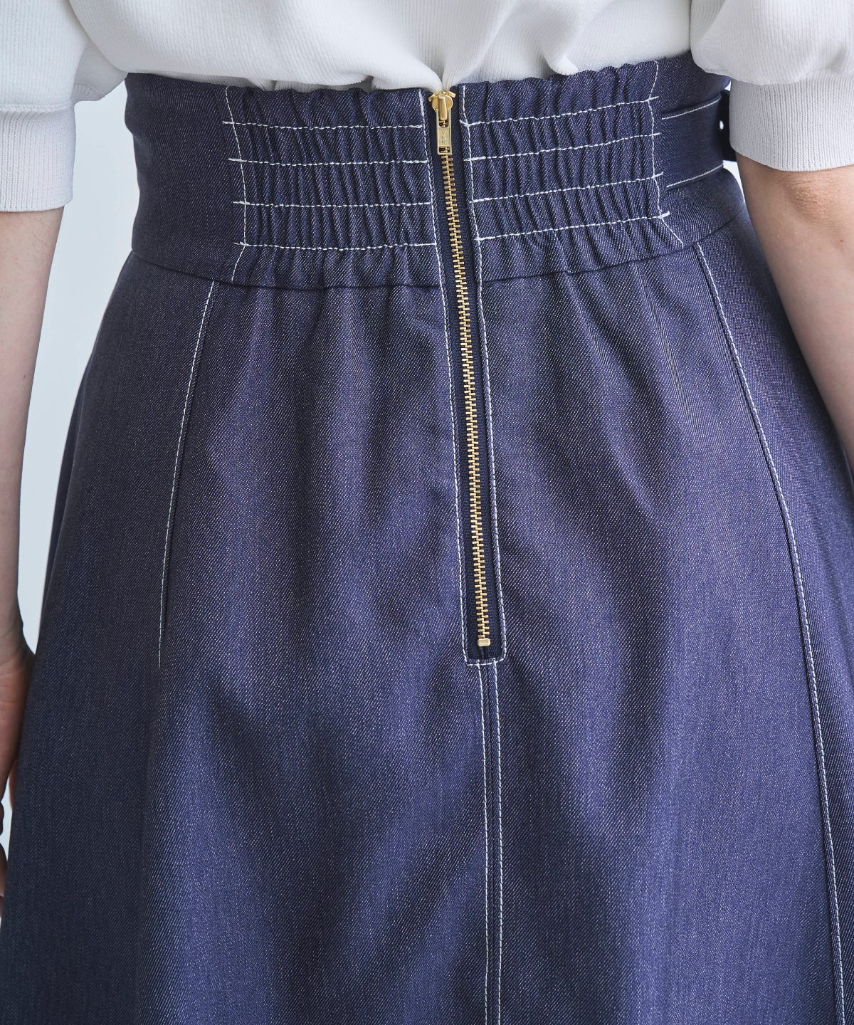 【3/24(Tue)発売】サイドベルトデニムフレアスカート