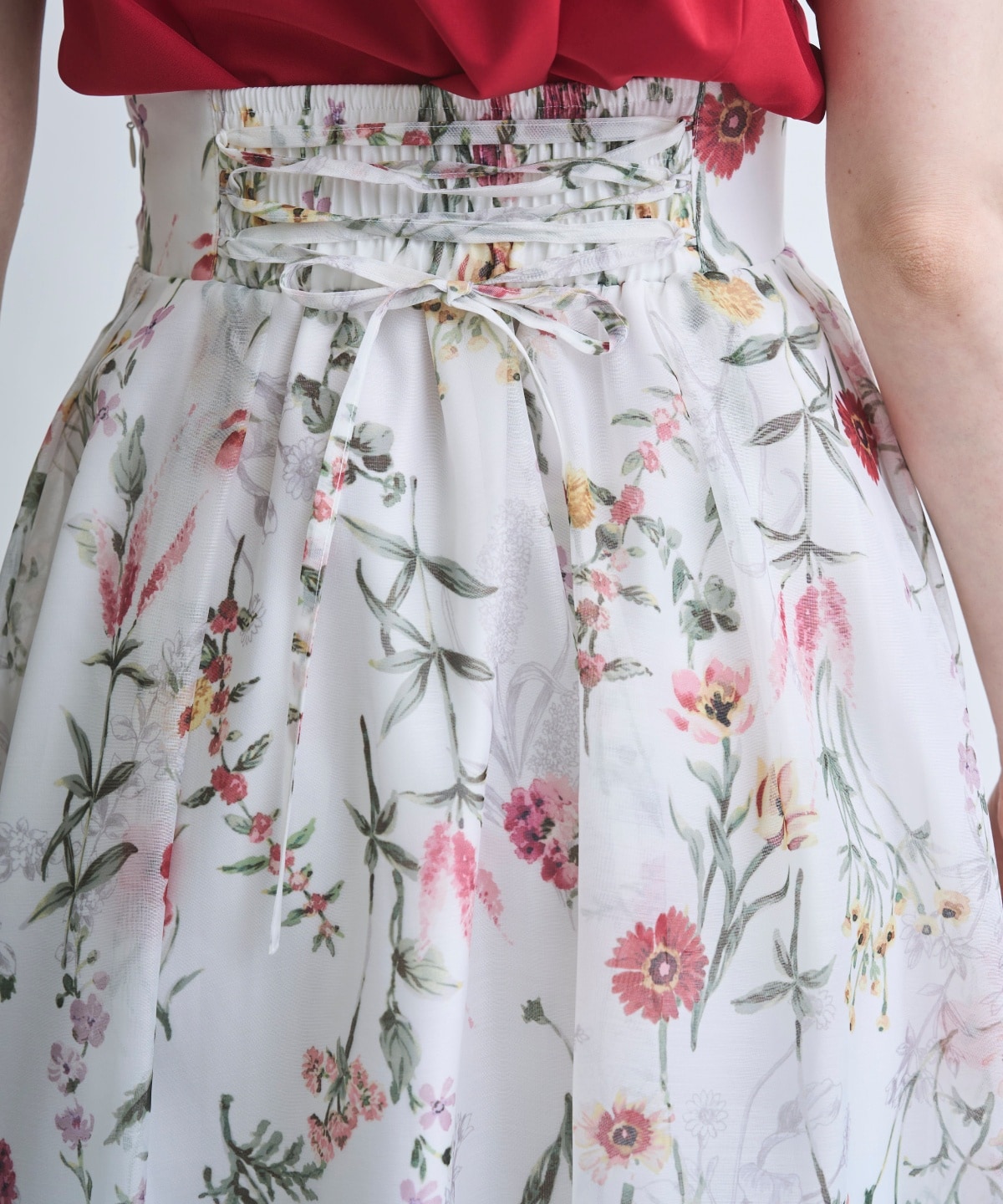 【4/10(Fri)発売】シアーグリーンフラワースカート