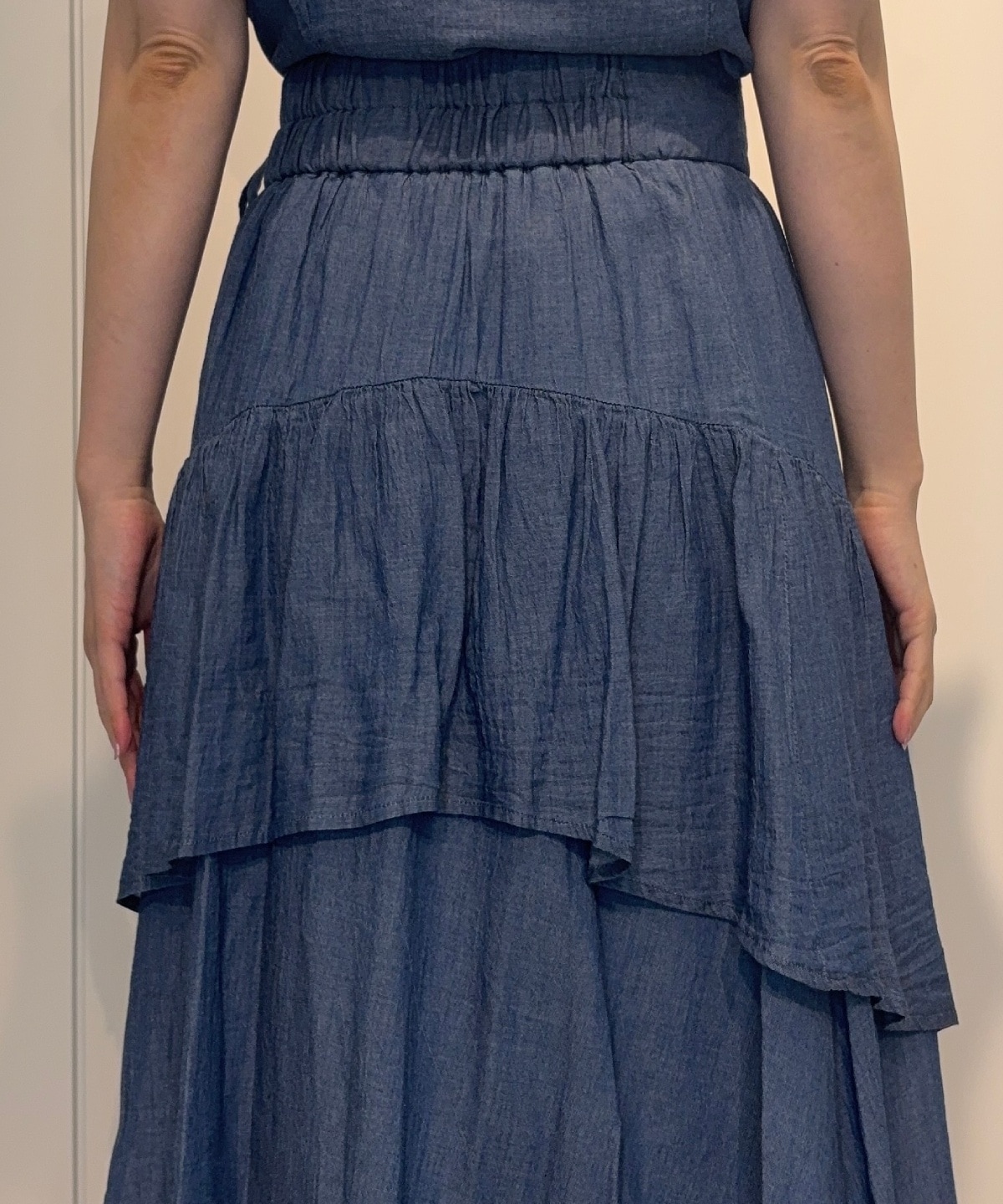 【4/24(Fri)発売】シアーデニムティアードスカート