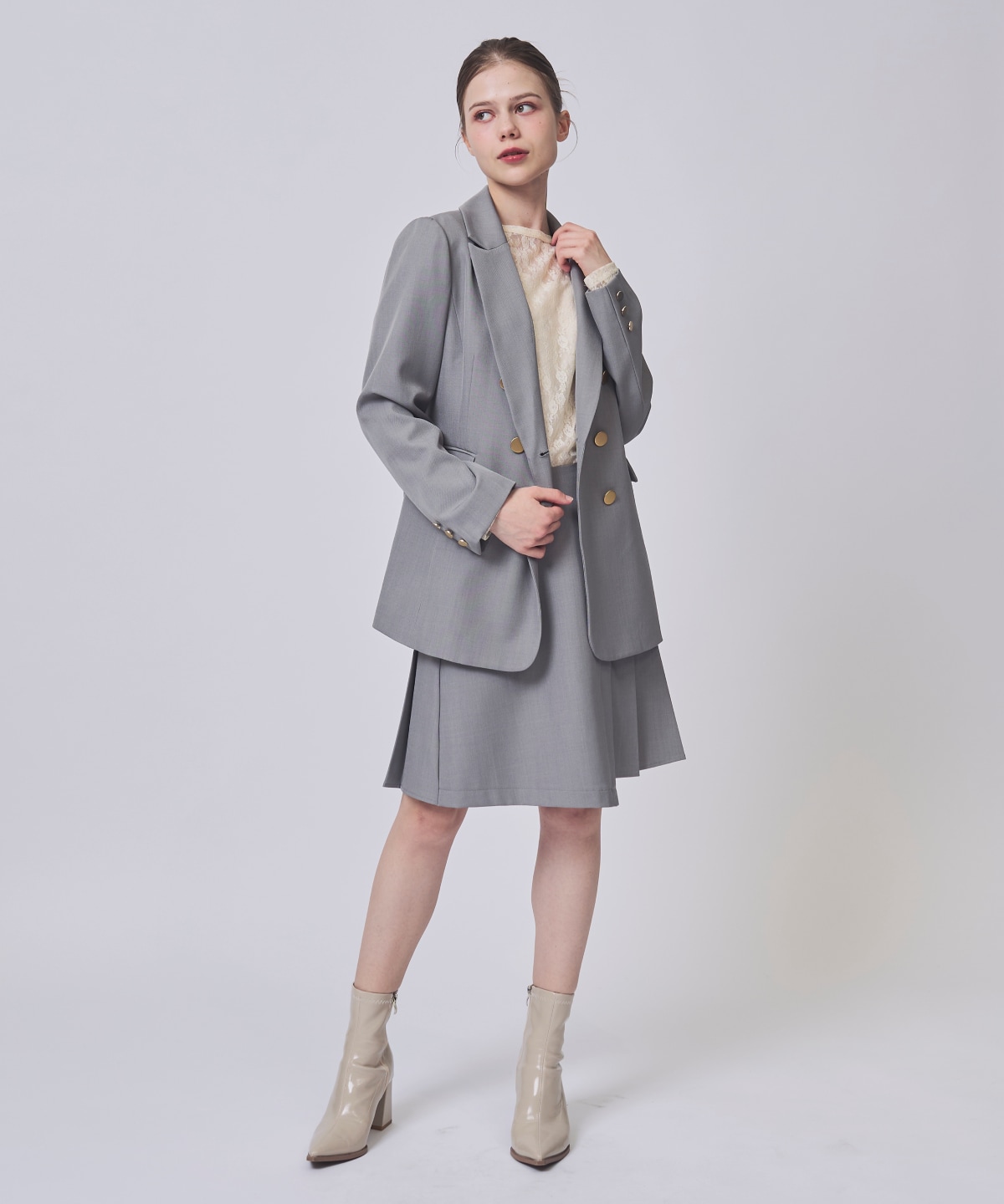 【1/30(Fri)発売開始】アシメプリーツミニスカート