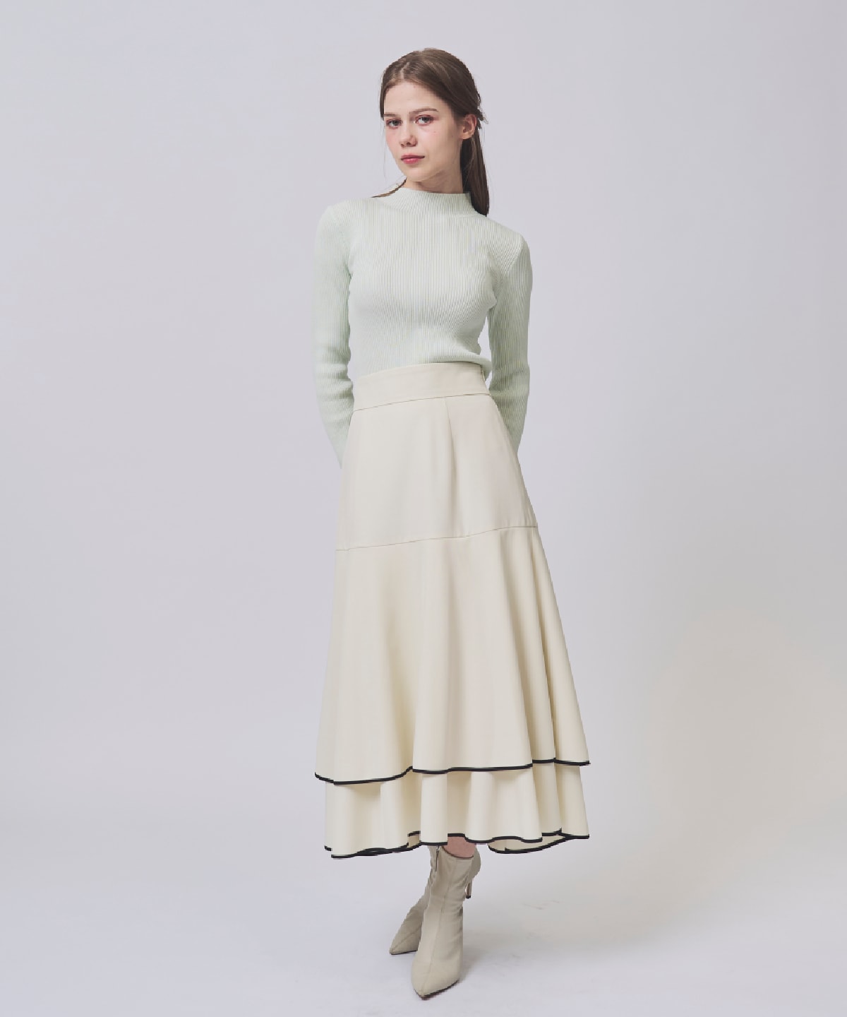 【1/23(Fri)発売】パイピングティアードマーメイドスカート