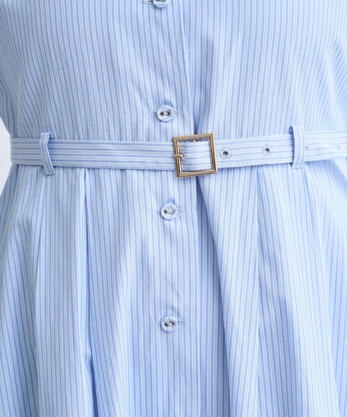 【4/10(Fri)予約開始】リボン付きストライプシャツワンピ―ス