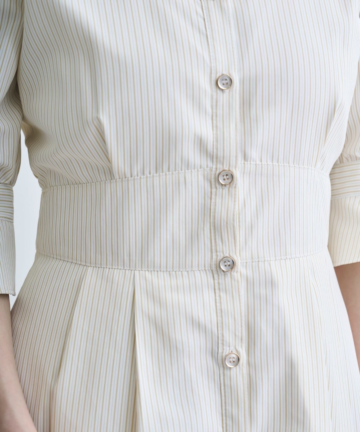 【3/28(Sat)発売】リボンストライプシャツワンピース