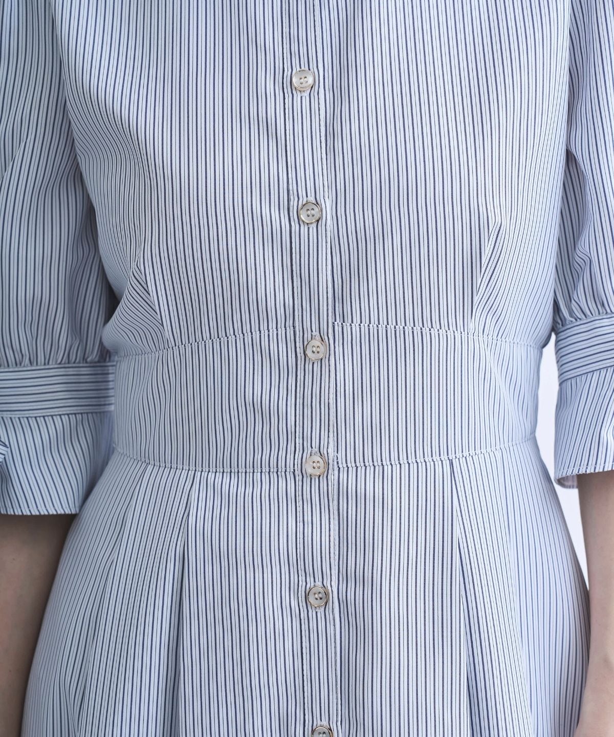 【3/28(Sat)発売】リボンストライプシャツワンピース