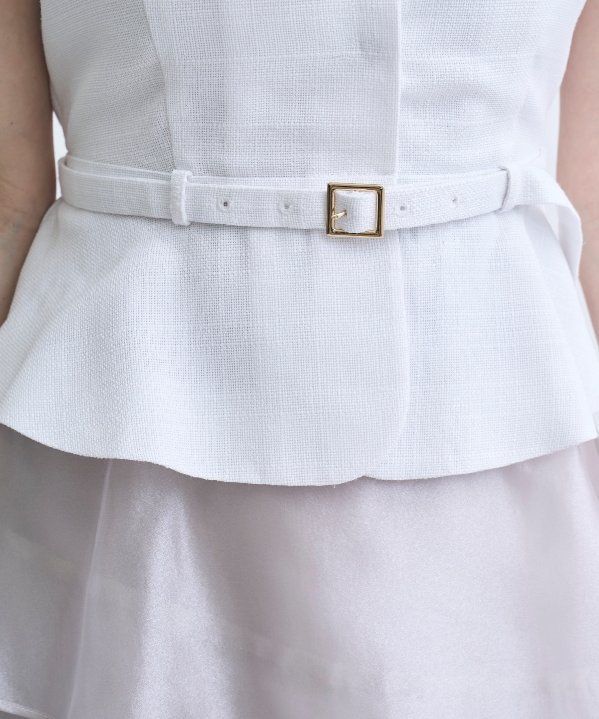 【4/10(Fri)予約開始】ジレドッキングティアードスカートワンピース