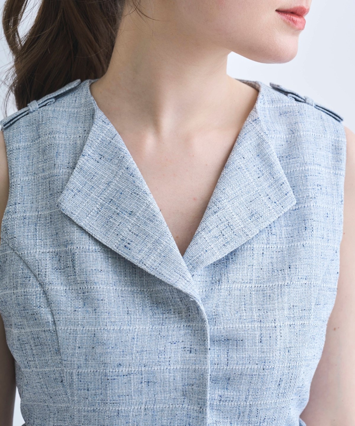 【4/10(Fri)予約開始】ジレドッキングティアードスカートワンピース