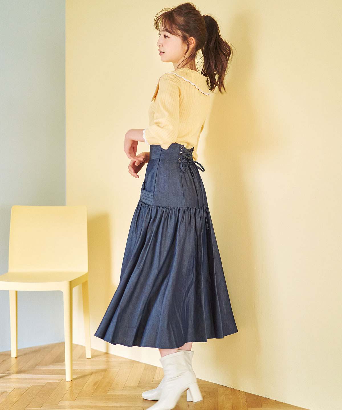 美品 アリス+オリビア ラメ入り シルク混 ランダム プリーツ ロング