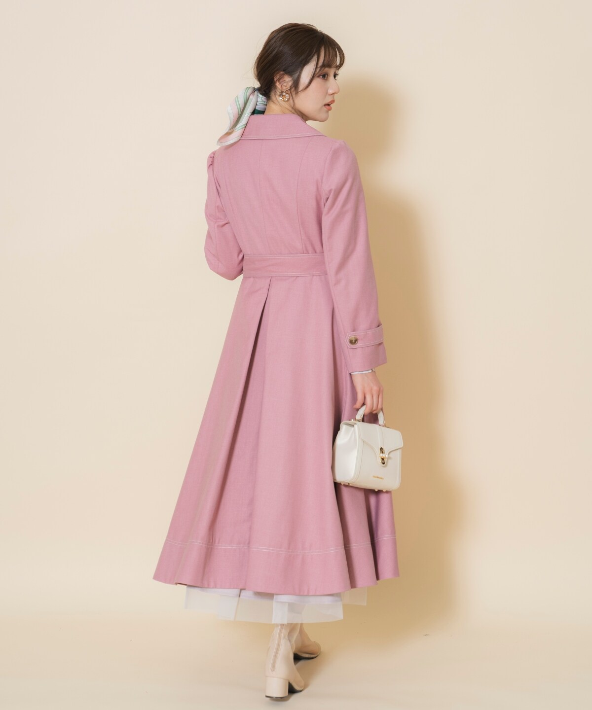 シングルトレンチドレスコート