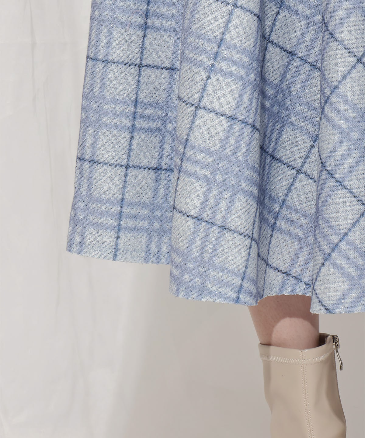 バイヤスチェックサーキュラースカート