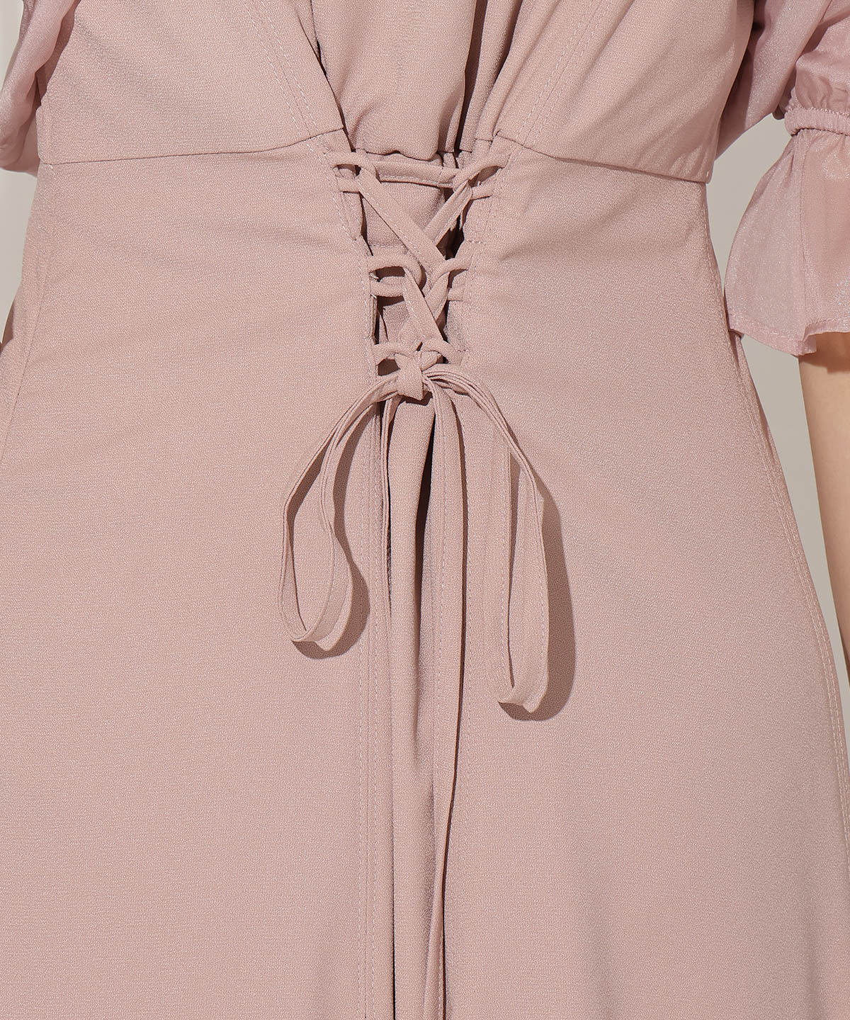 リボンビスチェ付きドレス