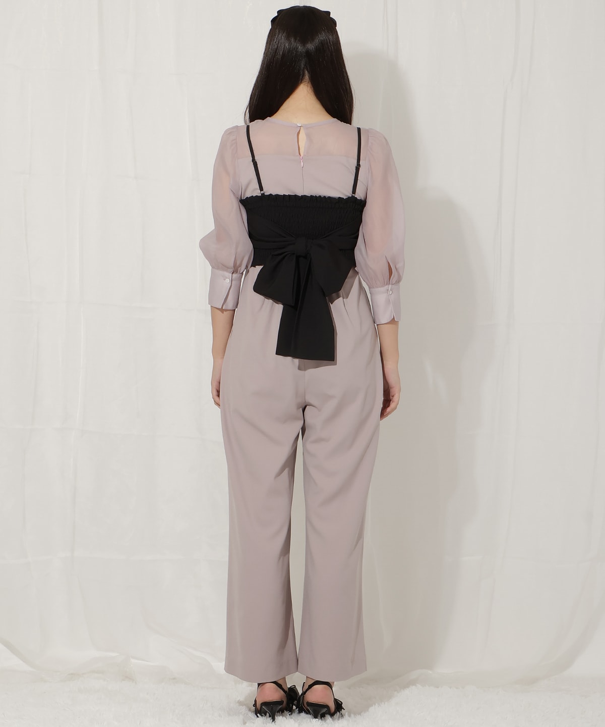 ビスチェ付きオールインワン