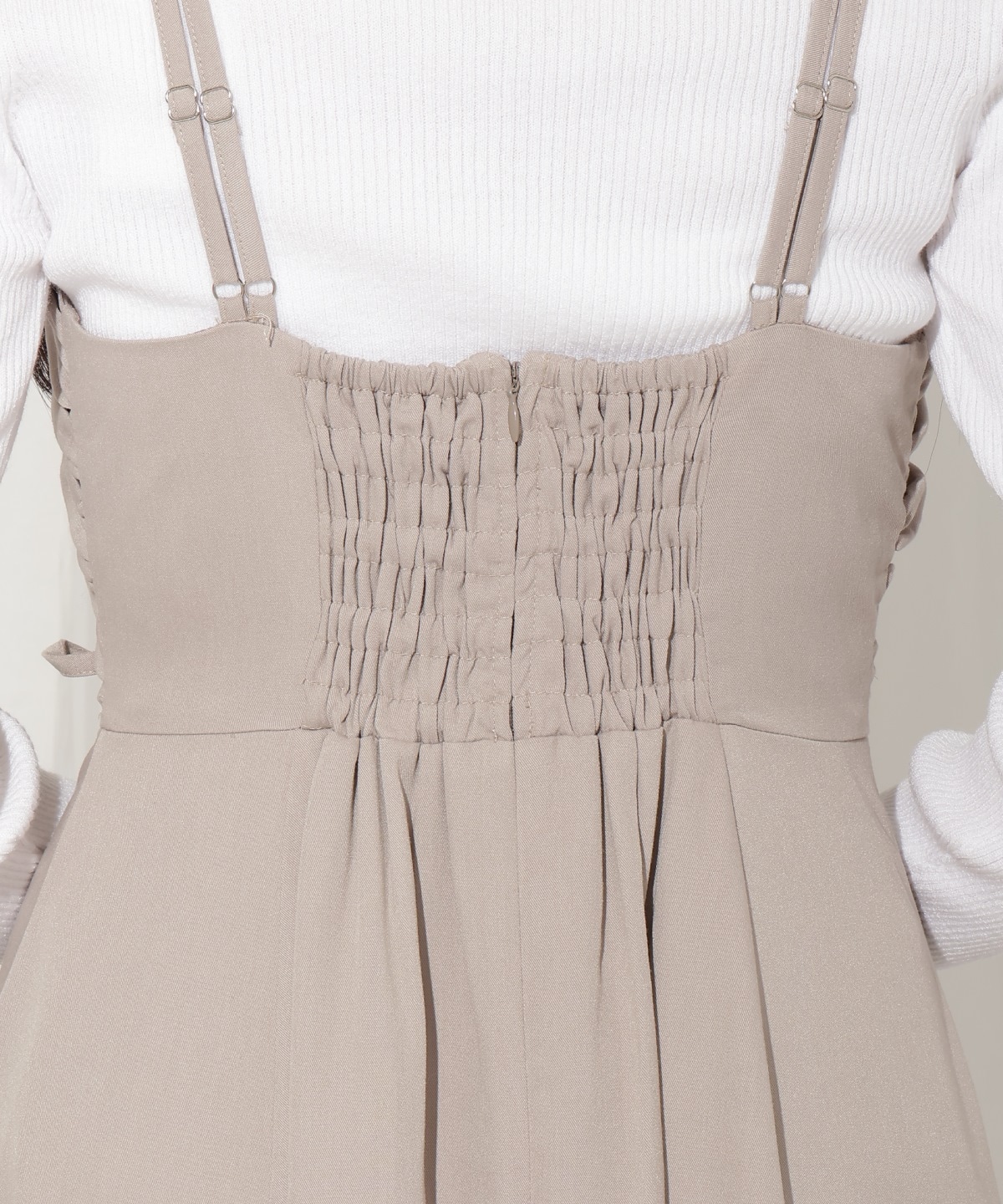 ティアードギャザーキャミワンピース