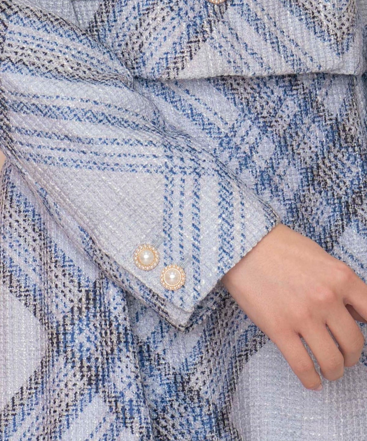 ツイードチェックショートジャケット