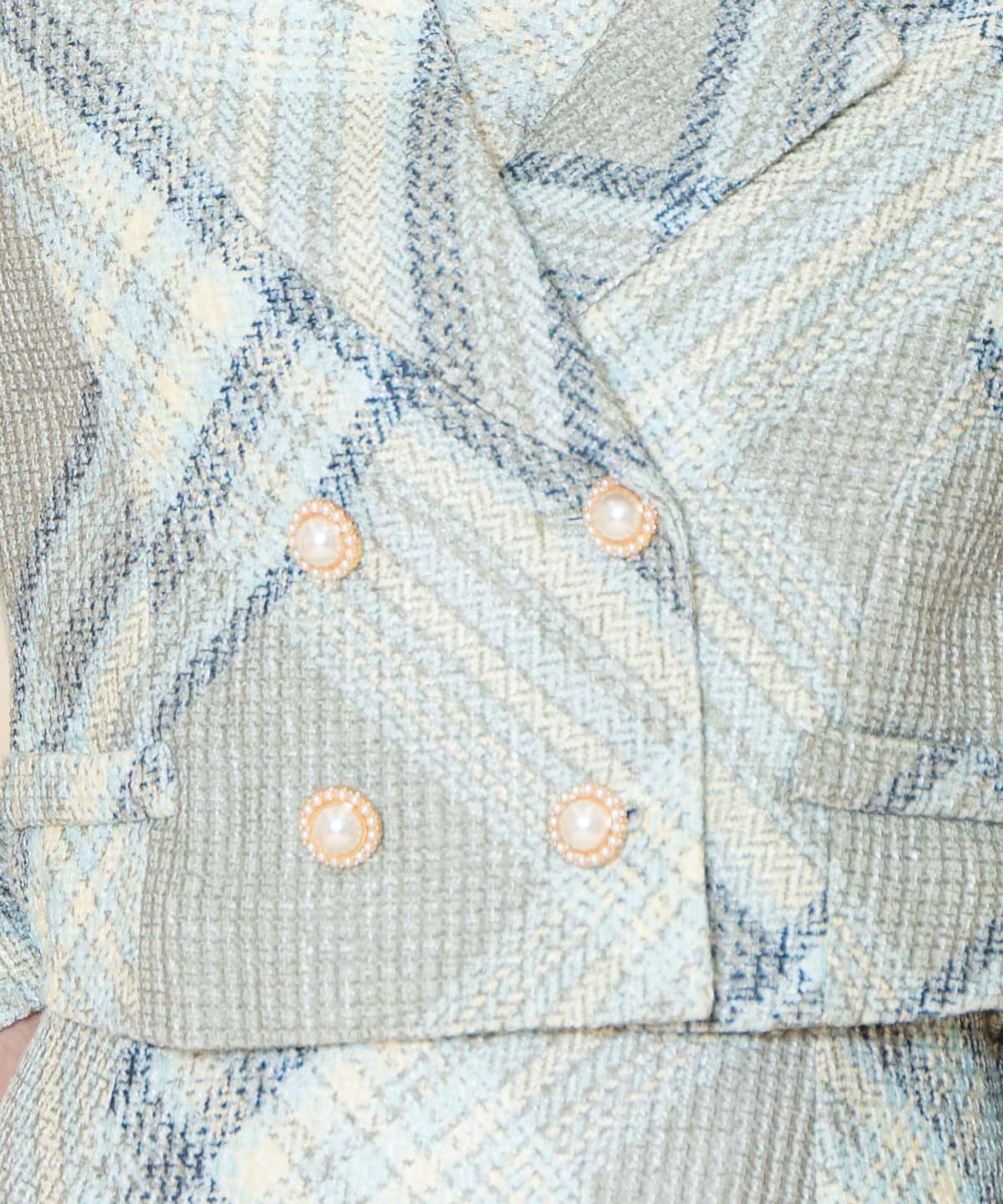 ツイードチェックショートジャケット