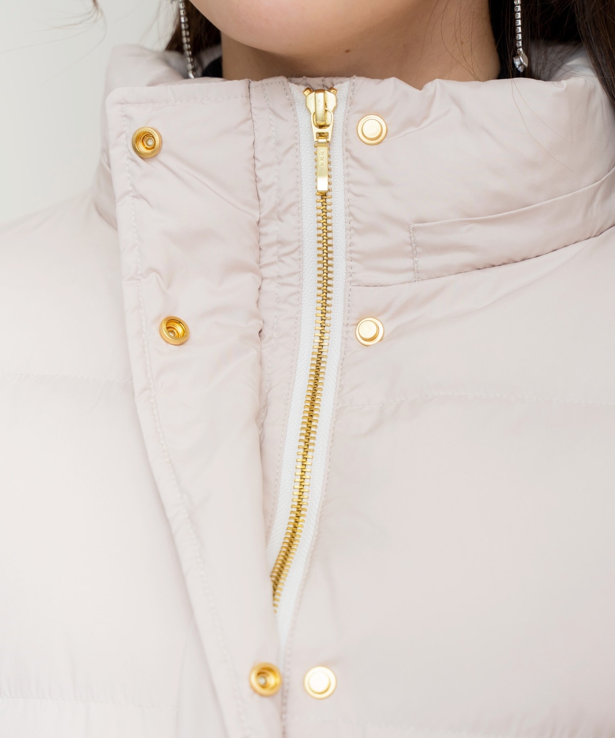 FOXファー付きショートダウン