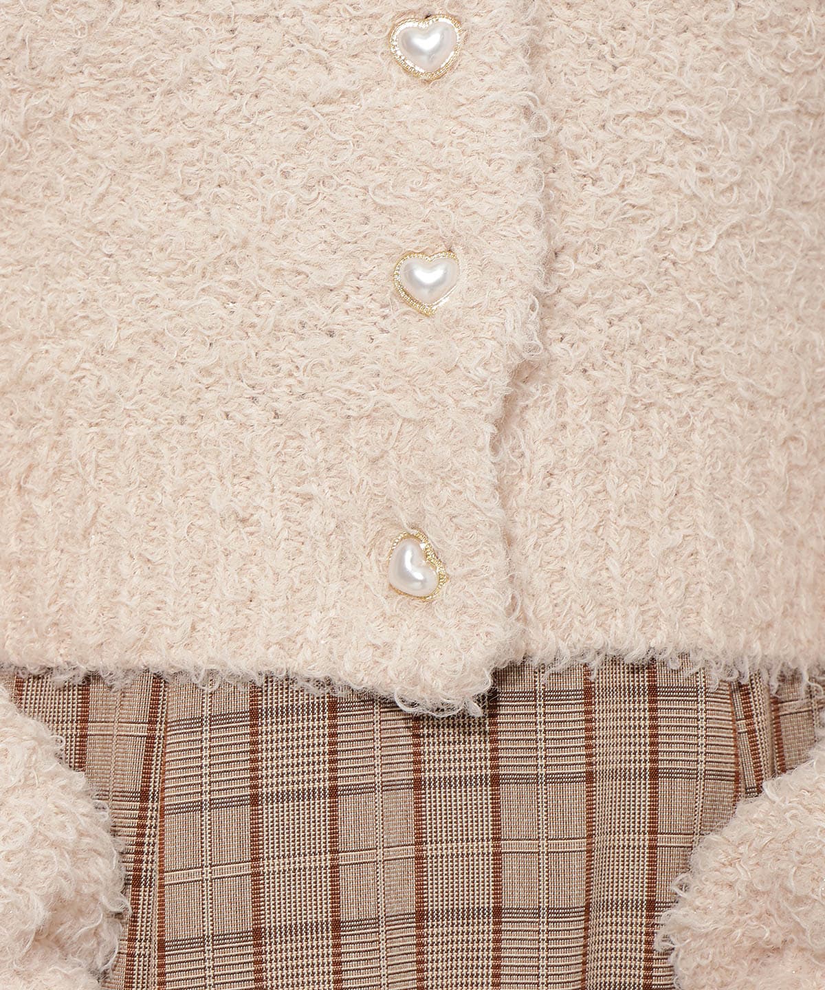 テディヤーンニットカーディガン