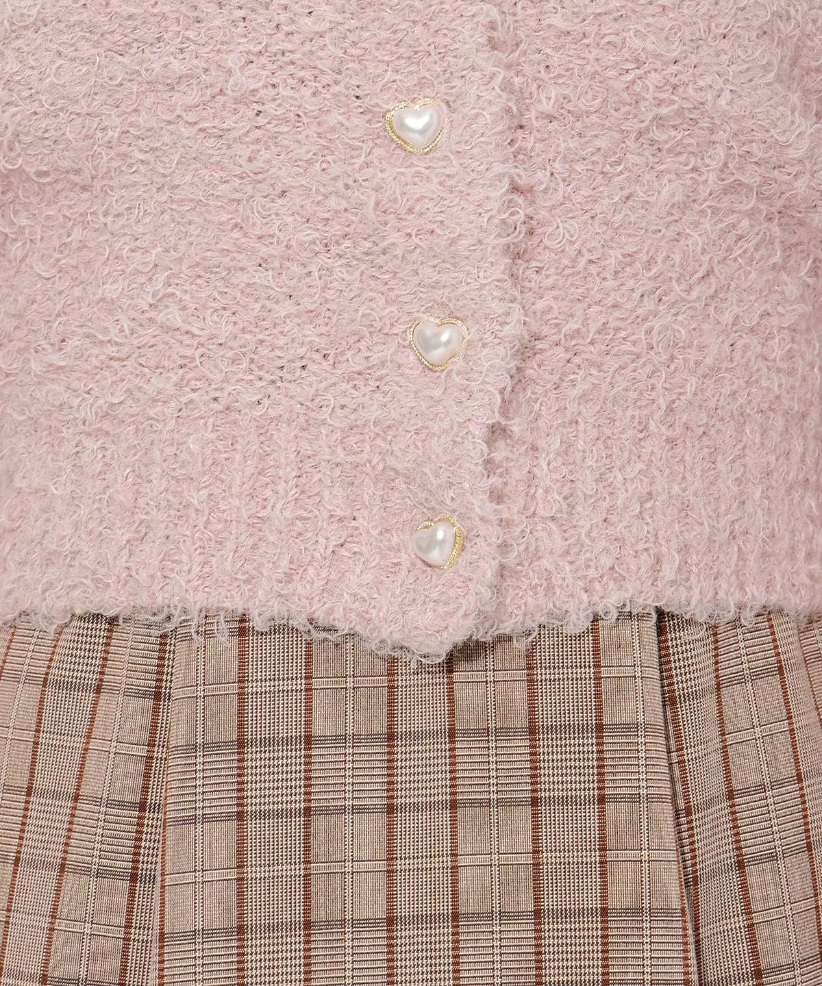 テディヤーンニットカーディガン