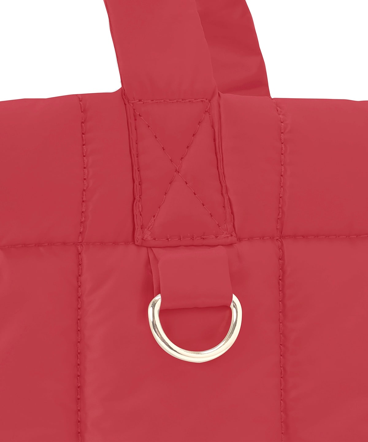 リボンショルダーキルティングトート