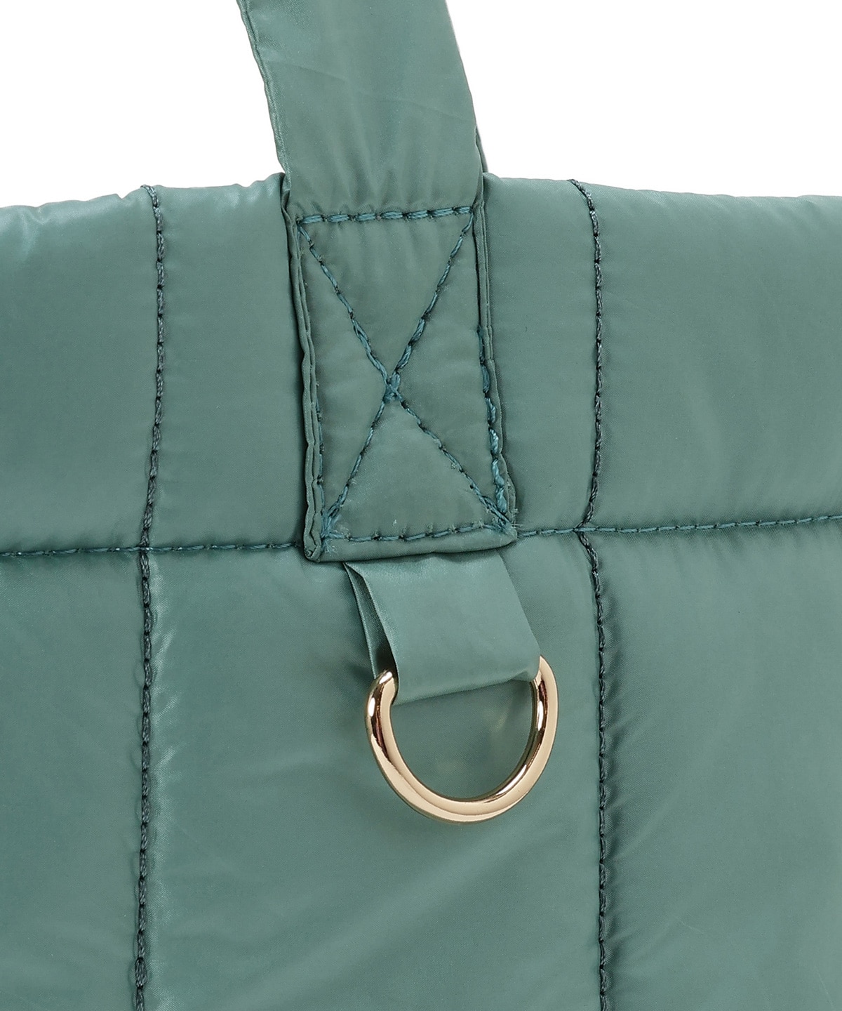 リボンショルダーキルティングトート