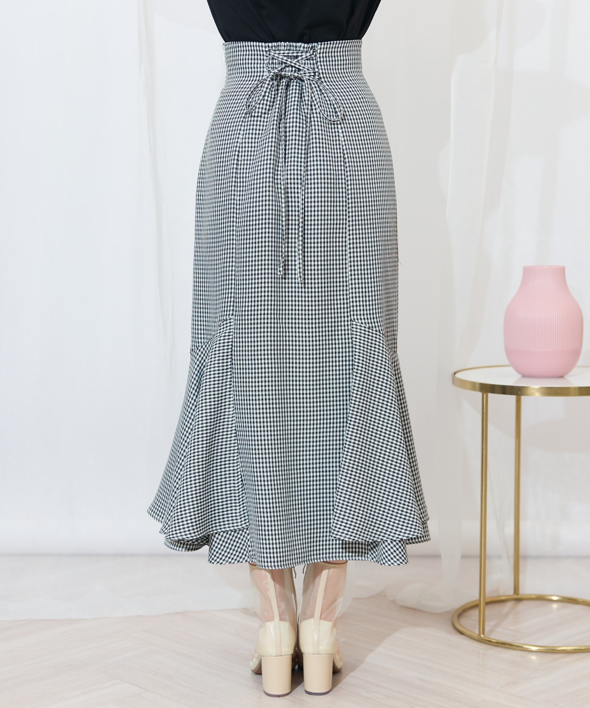 裾ボリュームマーメイドスカート