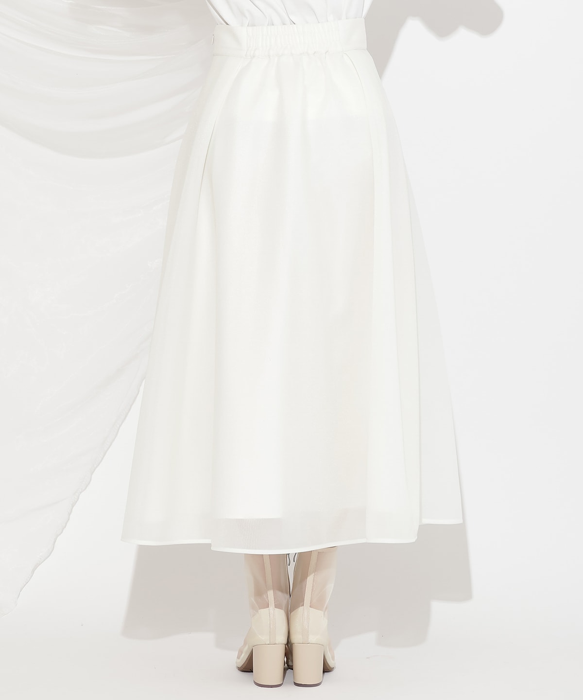 シアーダンボールフレアスカート