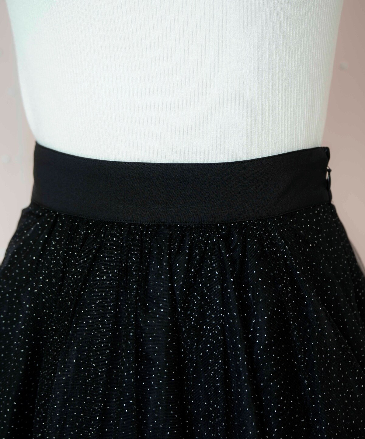 ラメチュールティアードスカート